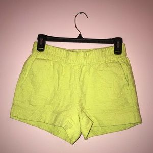 JCREW GREEN SHORTS
